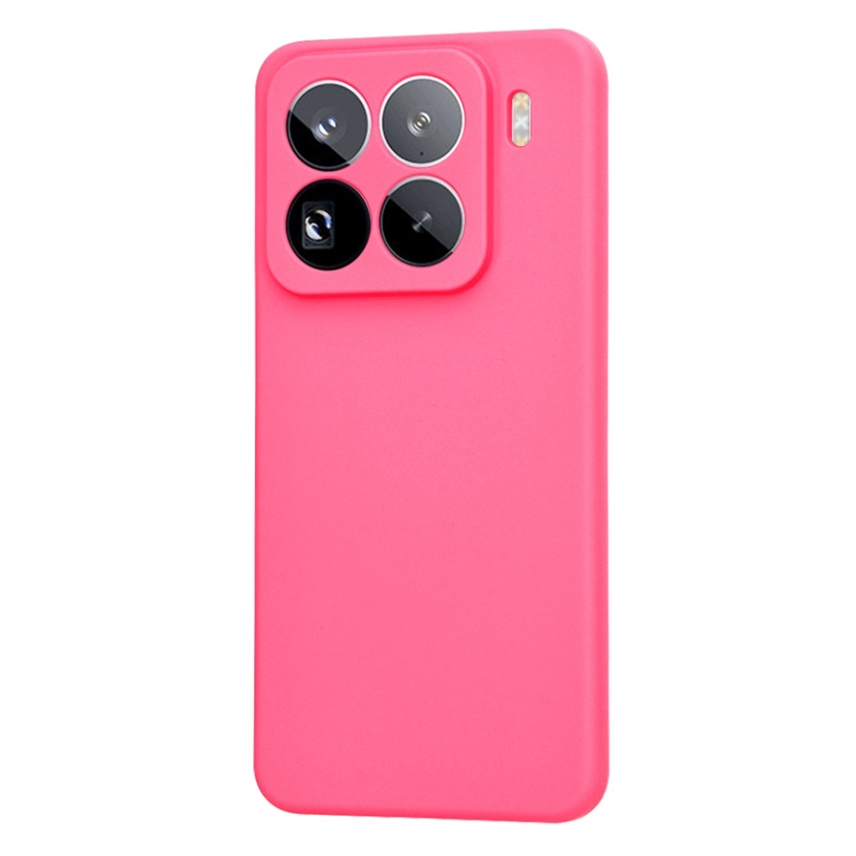 Husa pentru Xiaomi 15 Pro, SKYDDAR INNOVATION, din Silicon Catifelat, SoftElegance, set cu sticker, Fucsia - 2 | YEO