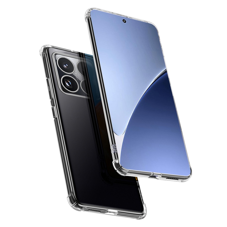 Husa pentru Xiaomi 15 Pro , SKYDDAR INNOVATION, Shockproof Clear din Silicon Slim, Transparenta, set cu sticker