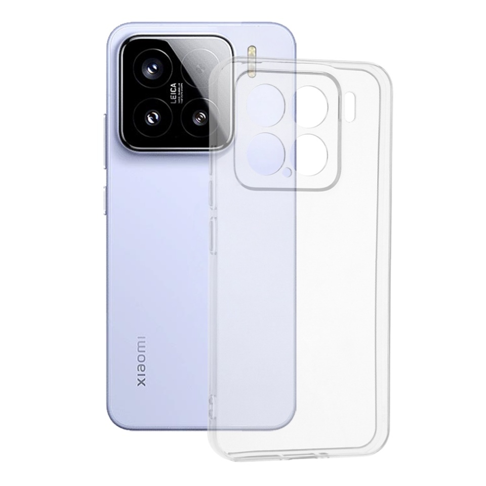 Husa pentru Xiaomi 15, SKYDDAR INNOVATION, ClearGuard, din silicon transparent, set cu sticker, Transparenta