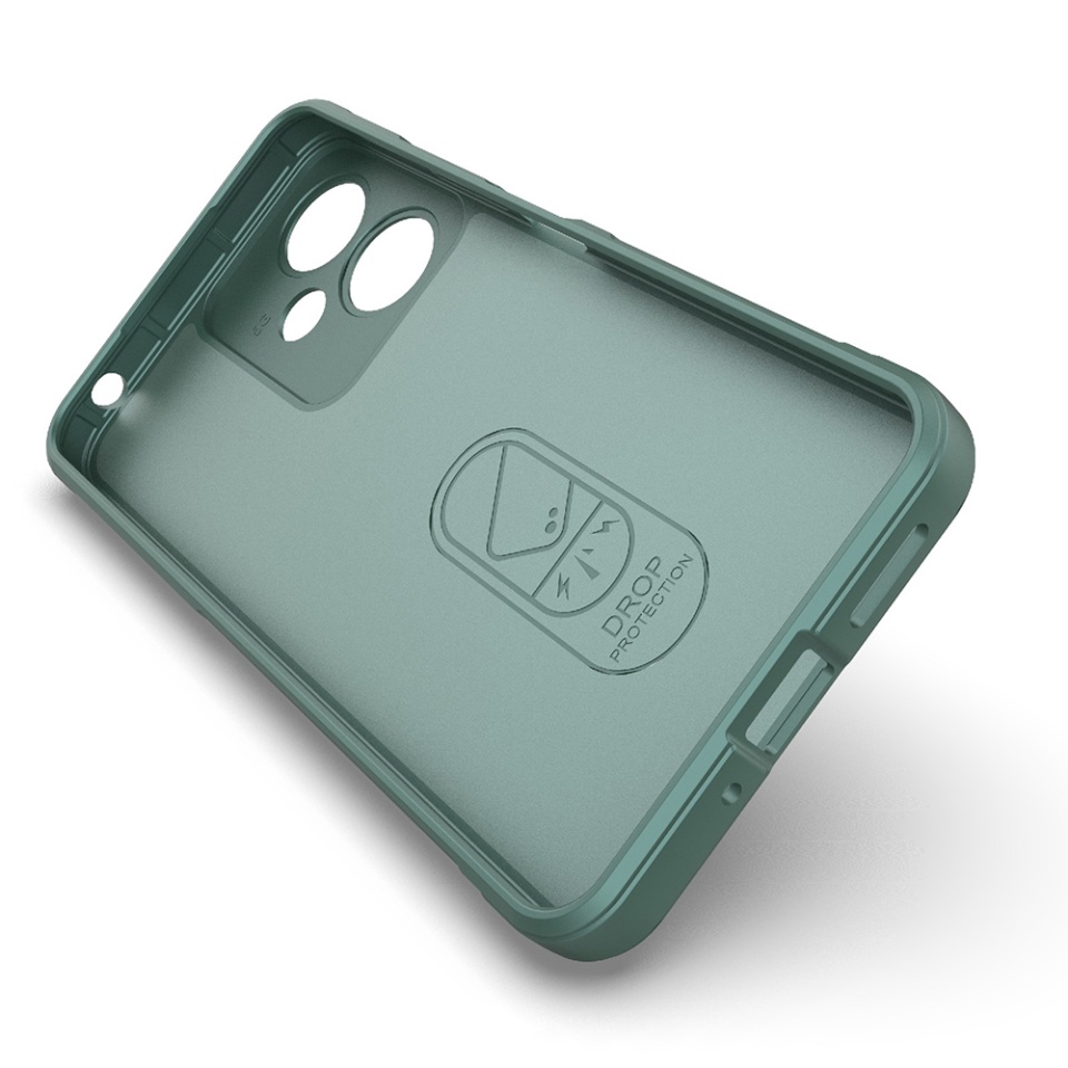 Husa pentru Xiaomi Poco F6 eleganta, din silicon mat, SKDR Vogue - Bleu - 1 | YEO