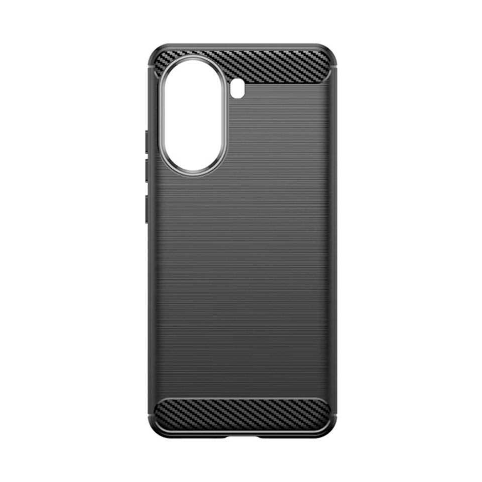 Husa pentru Xiaomi Poco X7 Pro din Silicon Premium, Slim, cu textura Fibra Carbon - Negru - 1 | YEO