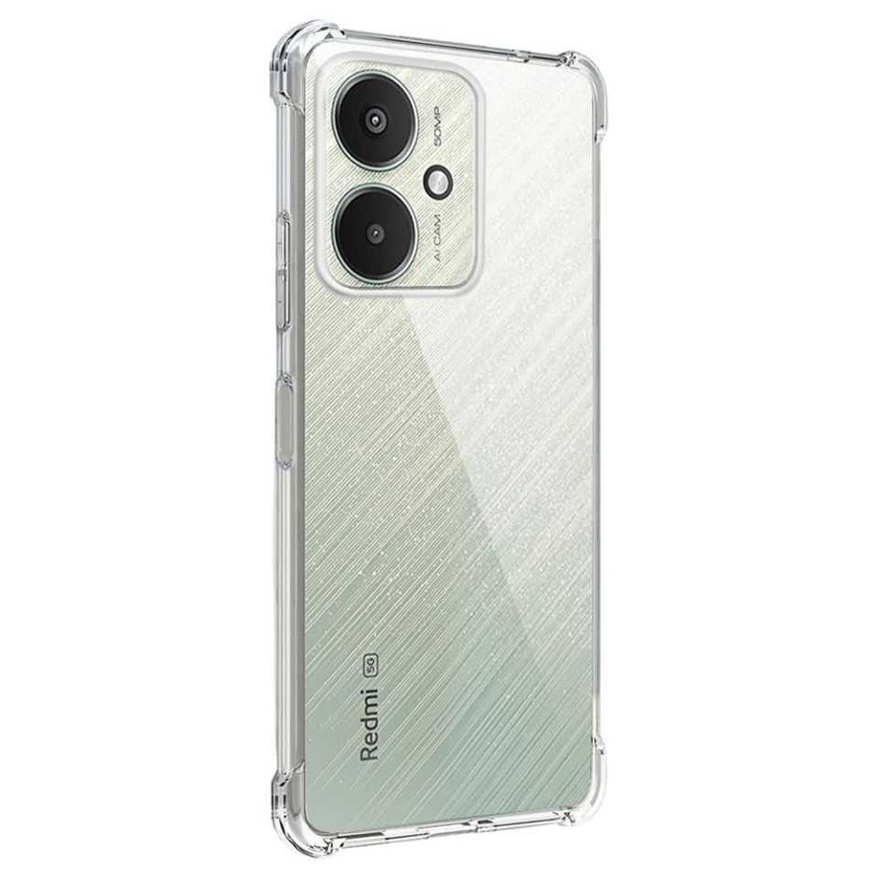 Husa pentru Xiaomi Redmi 13C 5G / Poco M6 , SKYDDAR INNOVATION, Shockproof Clear din Silicon Slim, Transparenta, set cu sticker - 1 | YEO