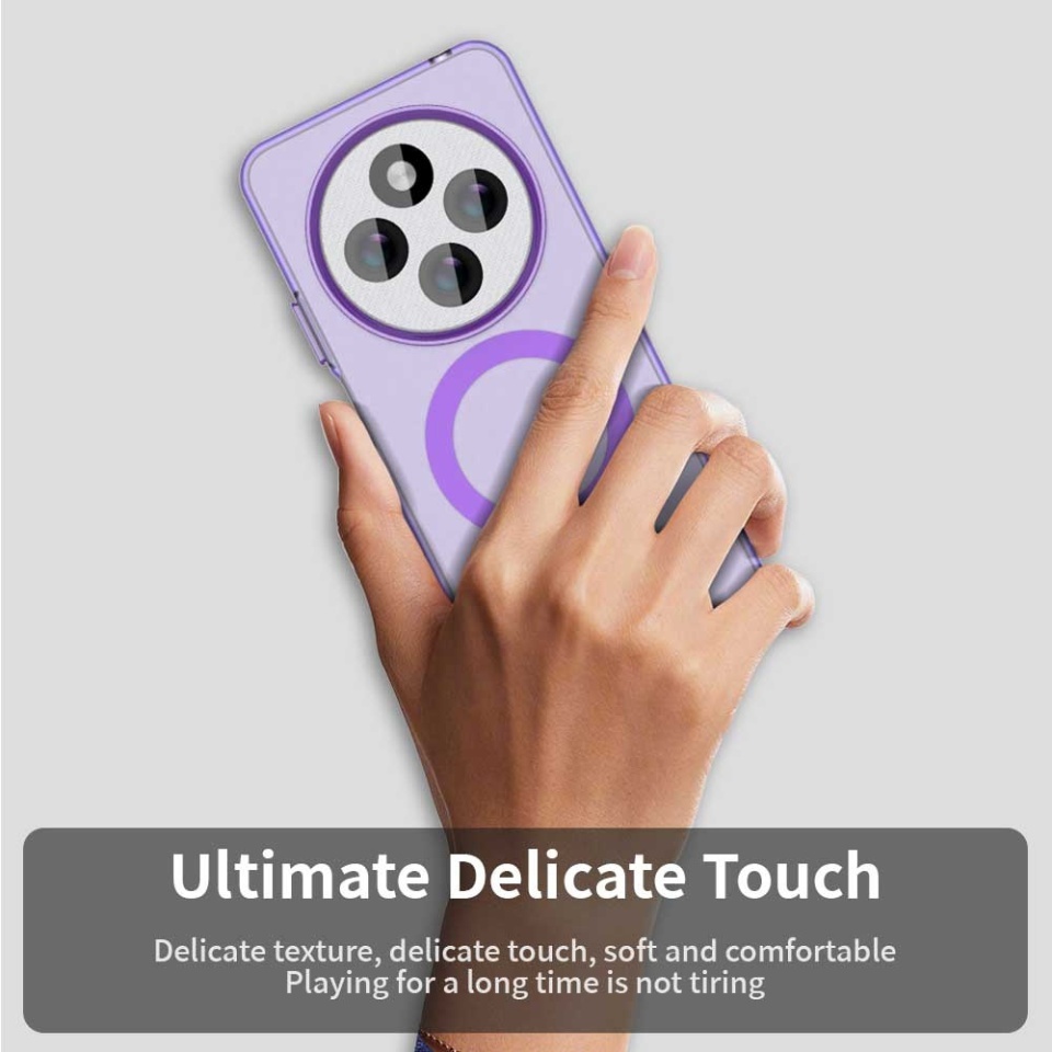 Husa pentru Xiaomi Redmi 14C / Poco C75, SKYDDAR INOVATION, CandyCase, Magsafe, set cu sticker, Mov - 3 | YEO