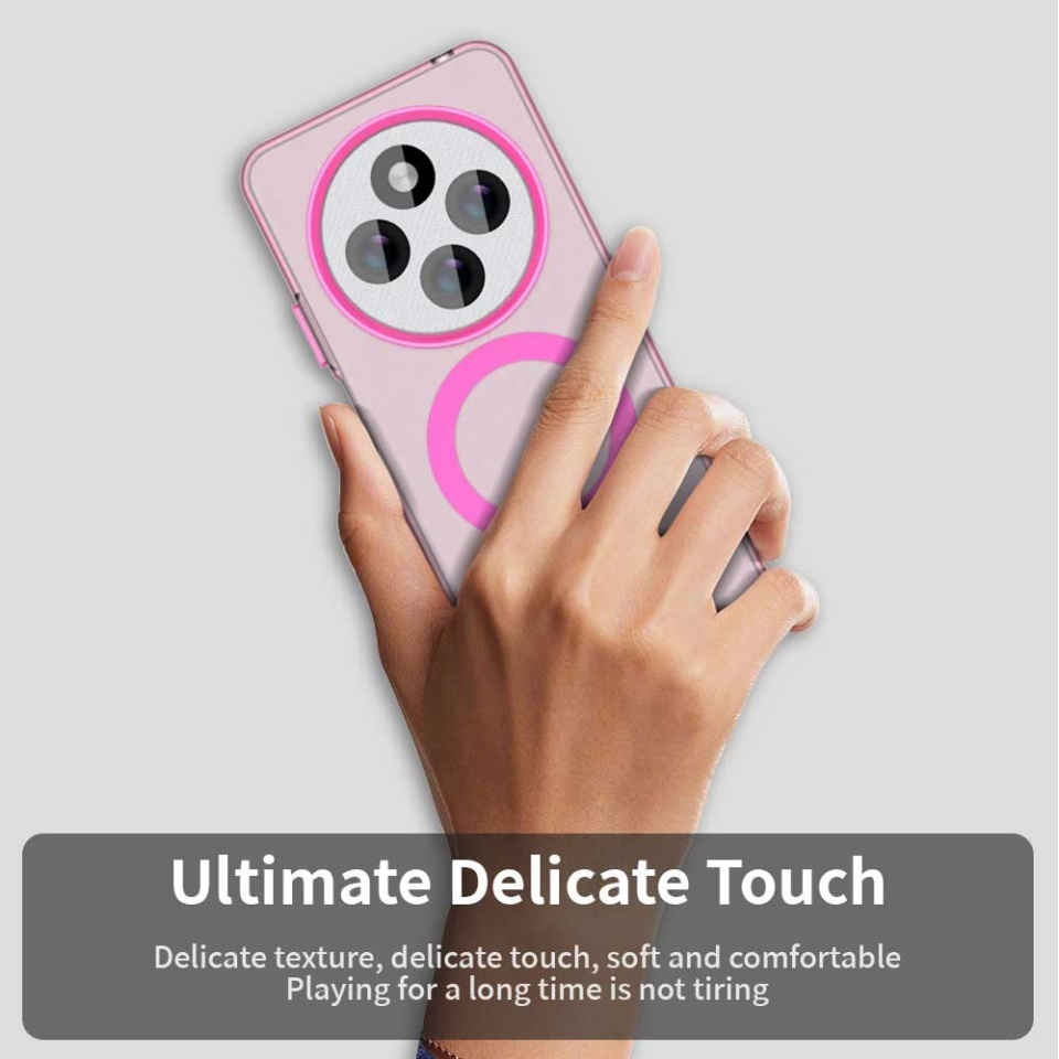 Husa pentru Xiaomi Redmi 14C / Poco C75, SKYDDAR INOVATION, CandyCase, Magsafe, set cu sticker, Roz - 1 | YEO