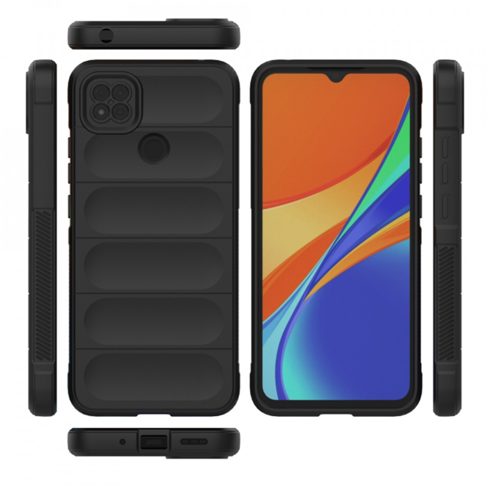 Husa pentru Xiaomi Redmi 9C NFC / Redmi 9C eleganta, din silicon mat, SKDR Vogue - Negru