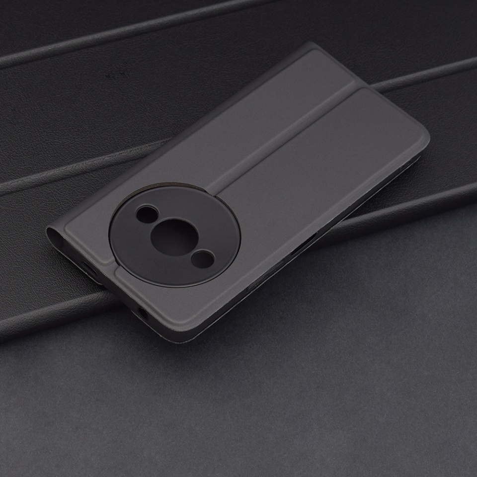 Husa pentru Xiaomi Redmi A3 / Redmi A3x, SKYDDAR INNOVATION, Magskin Book, tip Carte cu Portofel Interior, set cu sticker, Negru - 1 | YEO