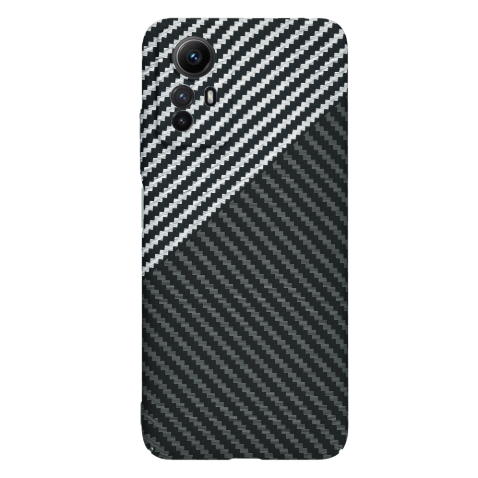 Husa pentru Xiaomi Redmi Note 12S, Finisaj Premium cu Textura de Carbon, Design Elegant, SKDR CarbonFlex - Gri - 2 | YEO
