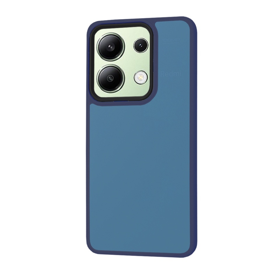 Husa pentru Xiaomi Redmi Note 13 4G, SKYDDAR INNOVATION, HaloFrost, AntiSoc, set cu sticker, Bleumarin - 1 | YEO
