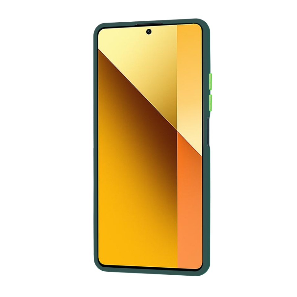 Husa pentru Xiaomi Redmi Note 13 5G, ce Absoarbe Cele mai Aspre Socuri, Skyddar Frosted - Verde inchis - 2 | YEO