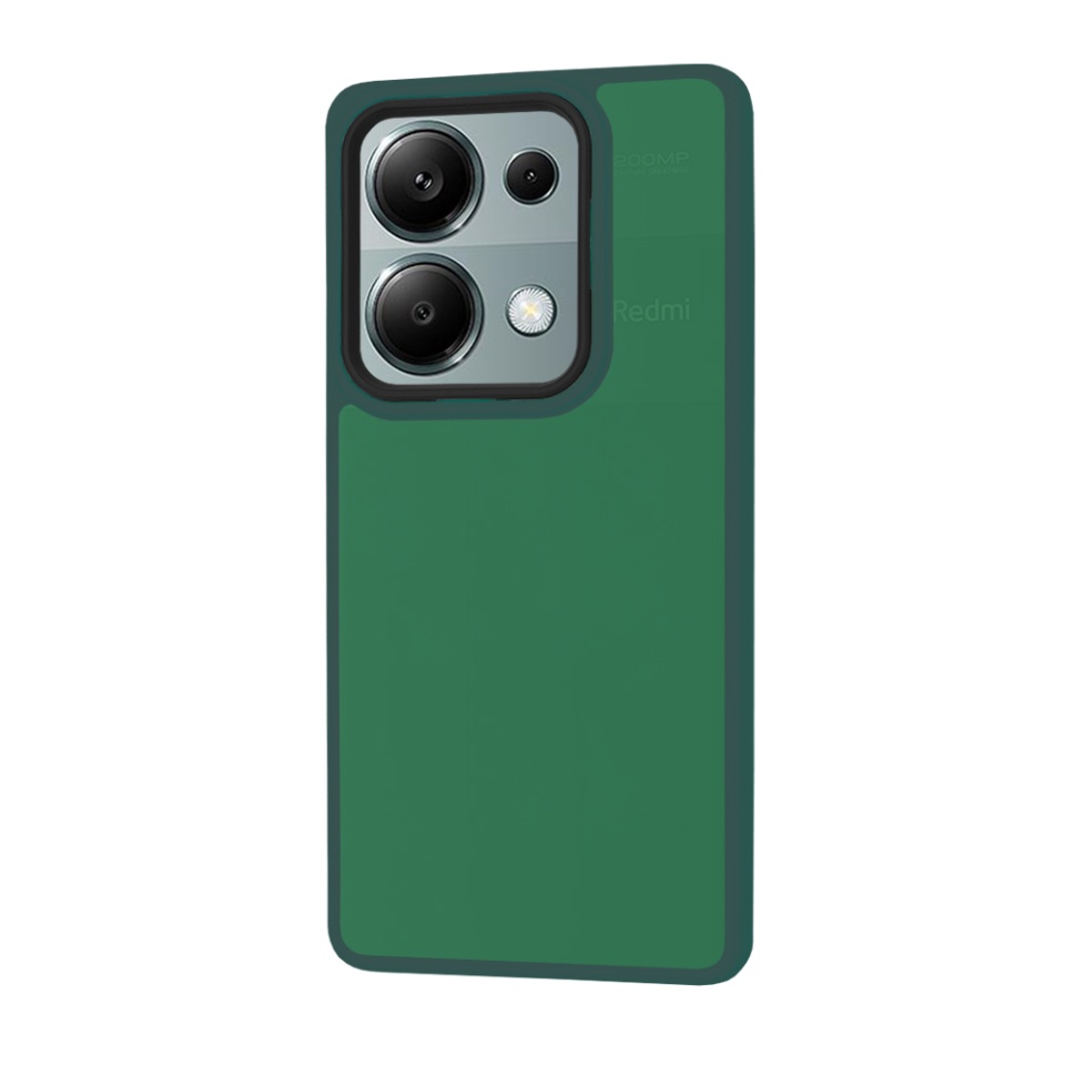 Husa pentru Xiaomi Redmi Note 13 Pro 4G / Poco M6 Pro 4G, ce Absoarbe Cele mai Aspre Socuri, Skyddar Frosted - Verde inchis - 1 | YEO