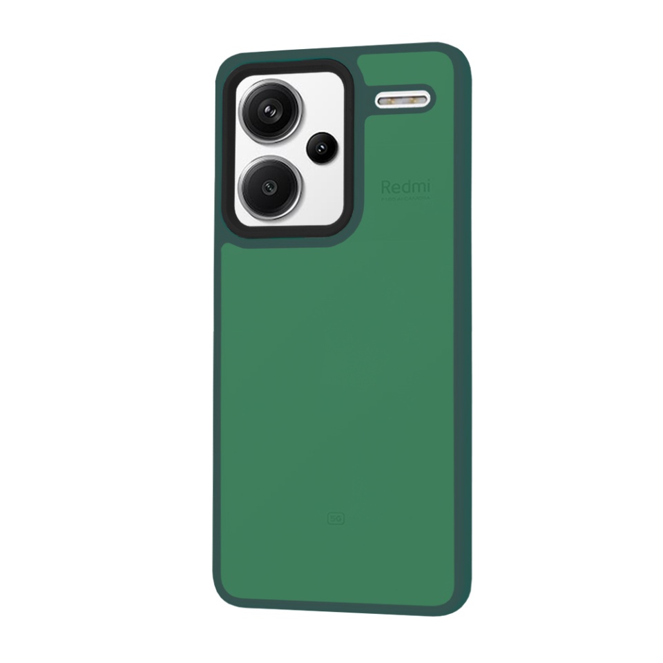 Husa pentru Xiaomi Redmi Note 13 Pro+ 5G, ce Absoarbe Cele mai Aspre Socuri, Skyddar Frosted - Verde inchis - 1 | YEO