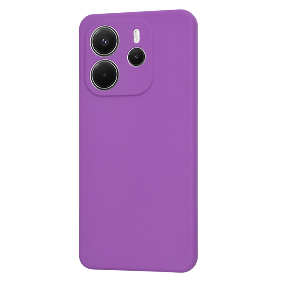 Husa pentru Xiaomi Redmi Note 14 4G (163.25 x 76.55 x 8.16mm), SKYDDAR INNOVATION, SoftElegance din Silicon Catifelat, set cu sticker, Mov - 2 | YEO