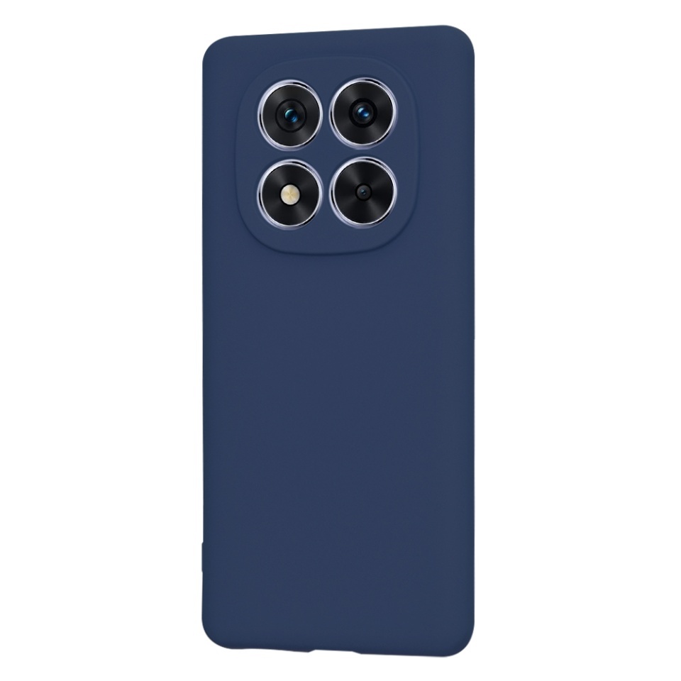 Husa pentru Xiaomi Redmi Note 14 Pro 5G / Poco X7, SKYDDAR INNOVATION, din Silicon Catifelat, SoftElegance, set cu sticker, Bleumarin - 2 | YEO