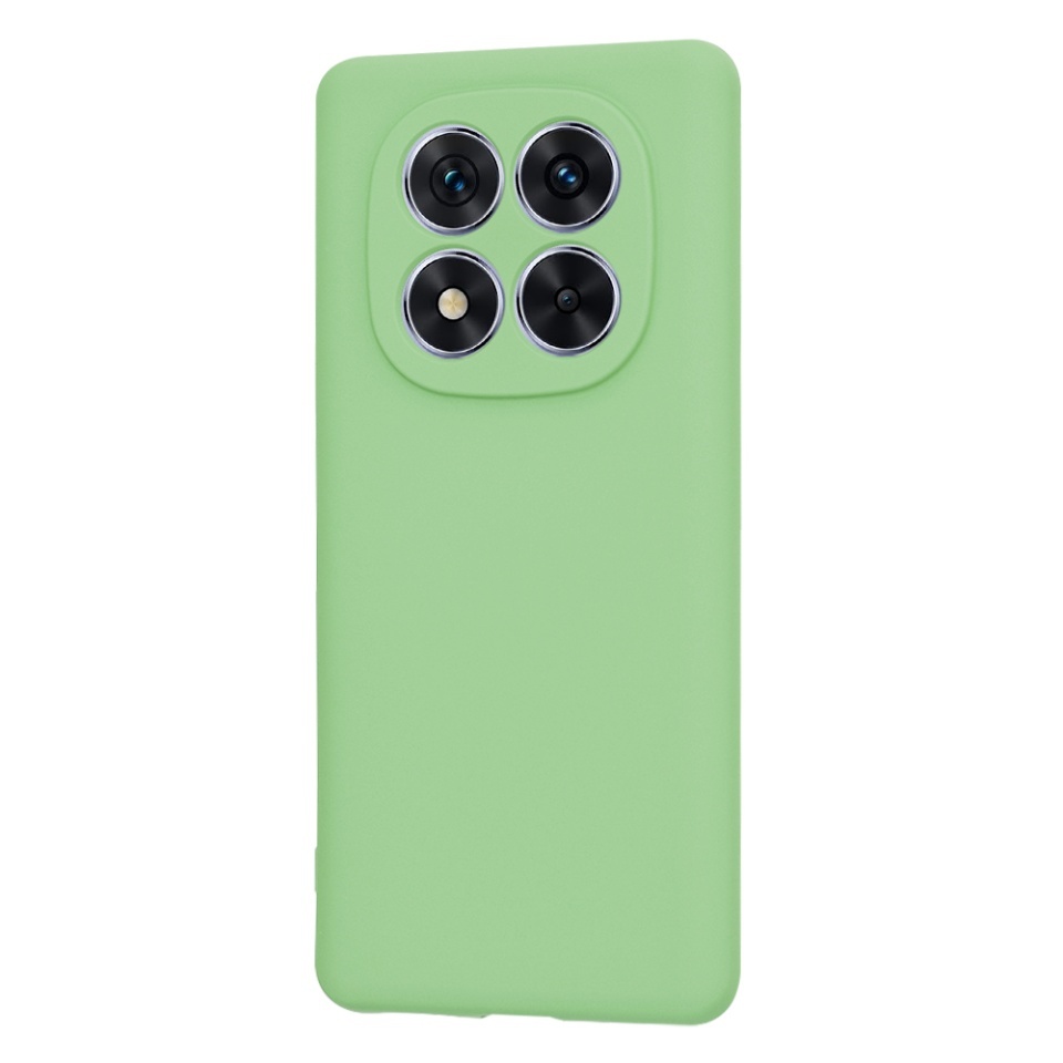 Husa pentru Xiaomi Redmi Note 14 Pro 5G / Poco X7, SKYDDAR INNOVATION, din Silicon Catifelat, SoftElegance, set cu sticker, Verde deschis - 2 | YEO