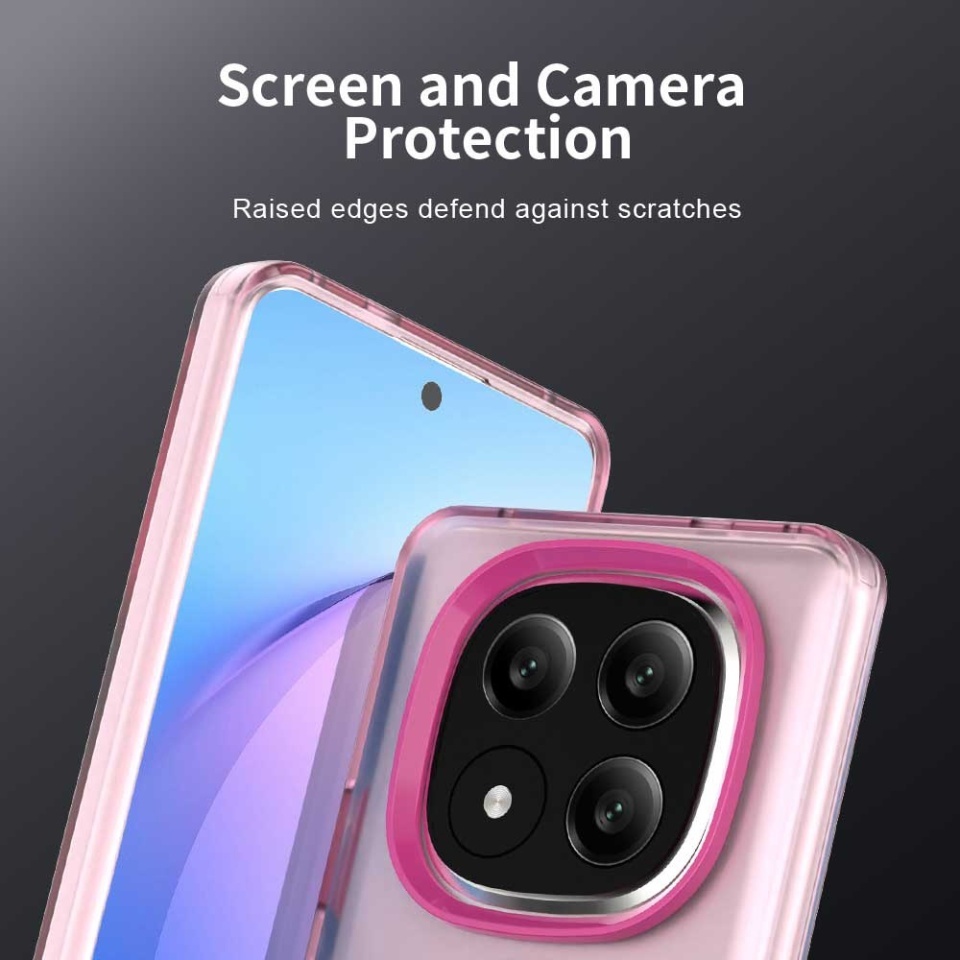 Husa pentru Xiaomi Redmi Note 14 Pro+ 5G, SKYDDAR INOVATION, CandyCase, Magsafe, set cu sticker, Roz - 1 | YEO
