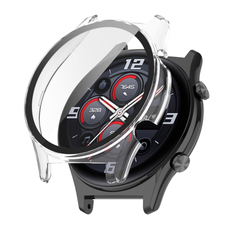 Husa Protectie 360°, Ultra-Subtire, Anti-Soc pentru Honor Watch GS 3, Anti-Soc Full Screen - Transparenta