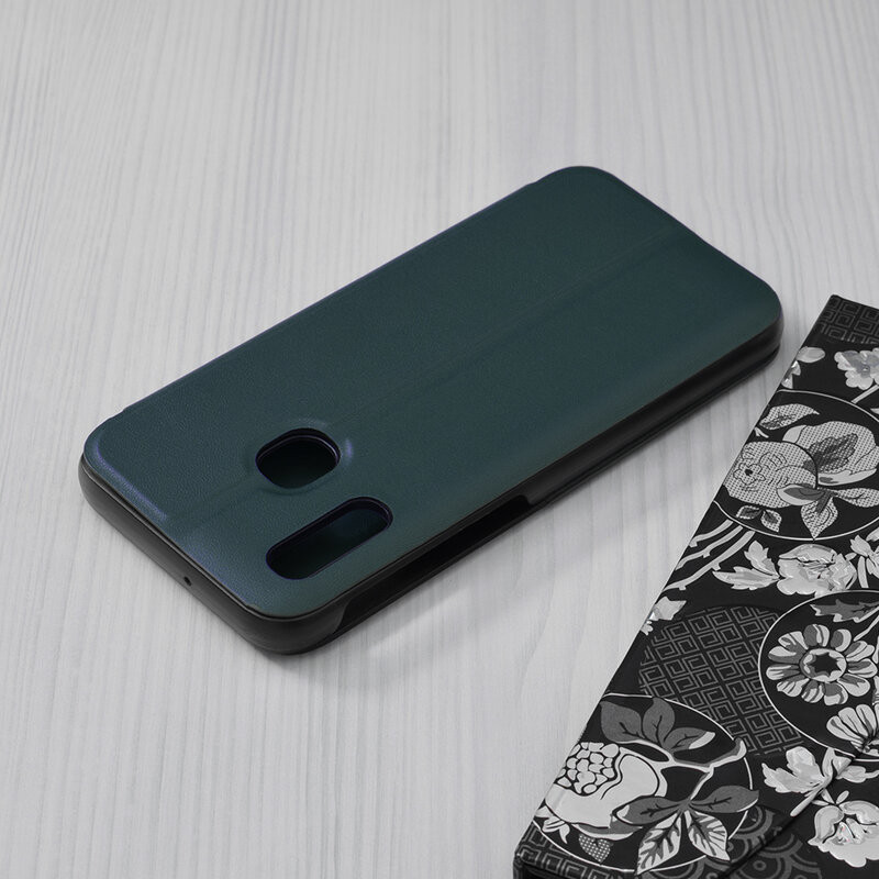 Husa Samsung Galaxy A20E tip carte, Techsuit eFold - Dark Green - 3 | YEO