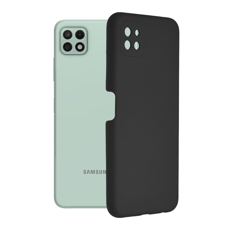 Husa Samsung Galaxy A22 5G din silicon moale, Techsuit Soft Edge - Negru