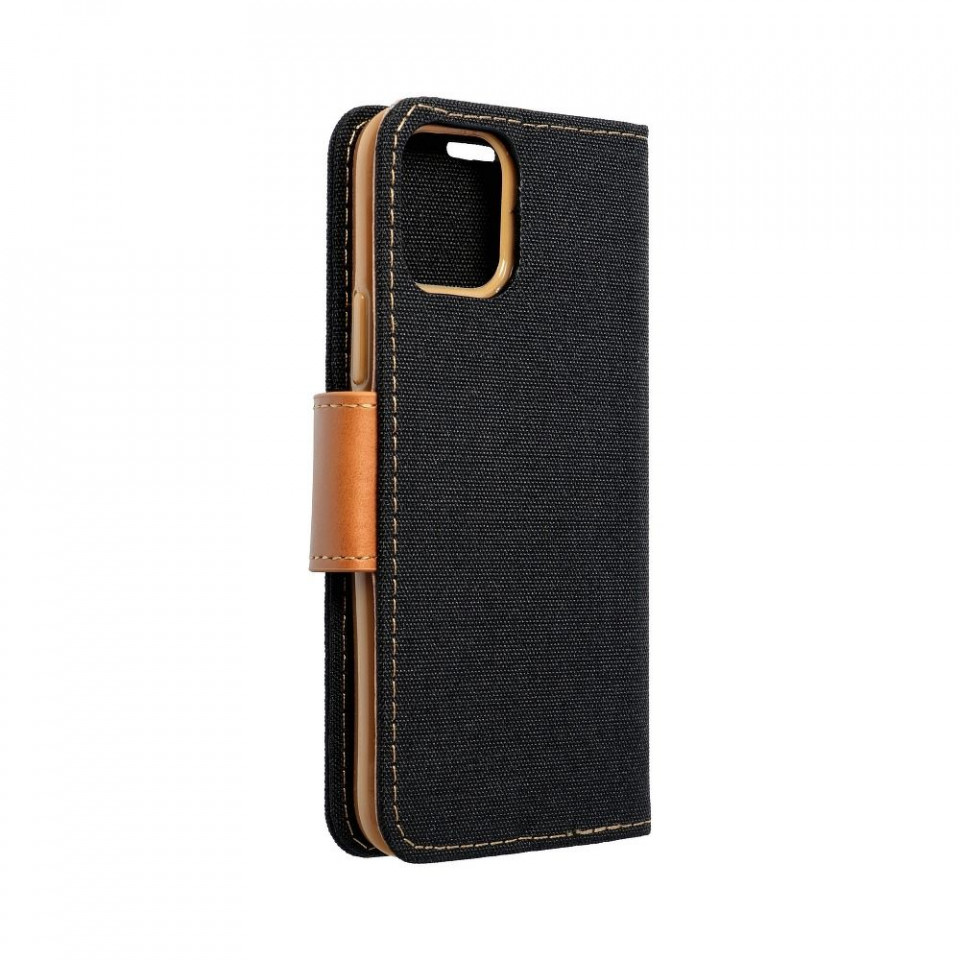 Husa Samsung Galaxy A33 5G tip carte magnetic, Skyddar Canvas - Negru - 3 | YEO