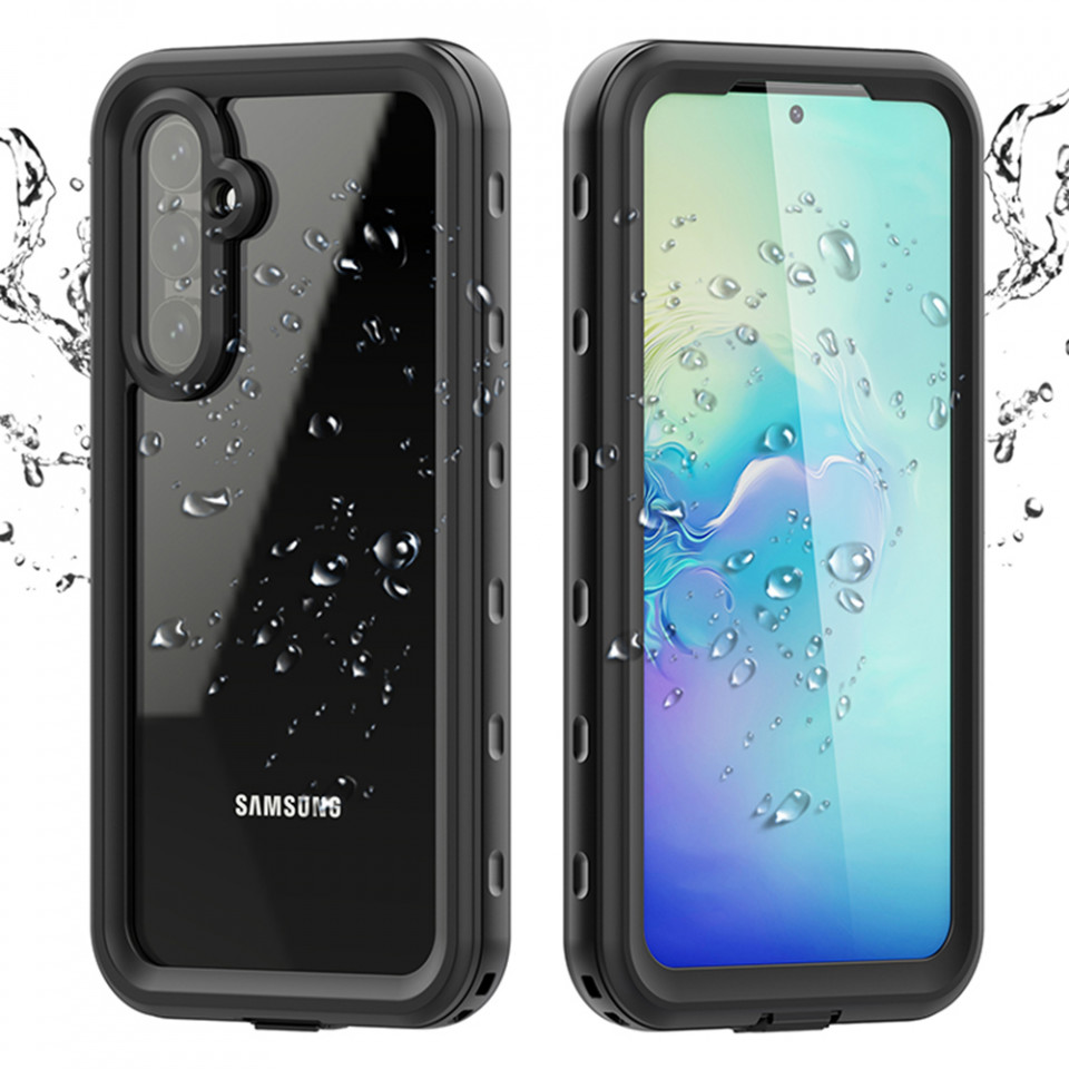 Husa Samsung Galaxy A54 rezistenta la apa, Waterproof IP68, ShellBox - Negru