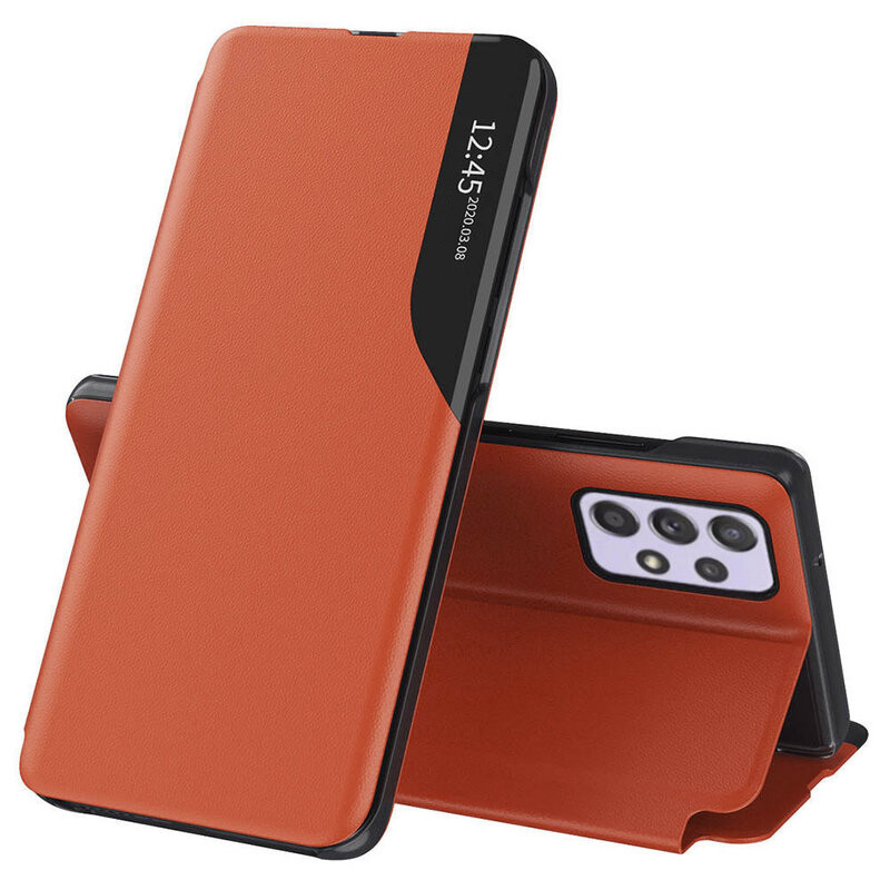 Husa Samsung Galaxy A73 5G tip carte Techsuit eFold - Orange