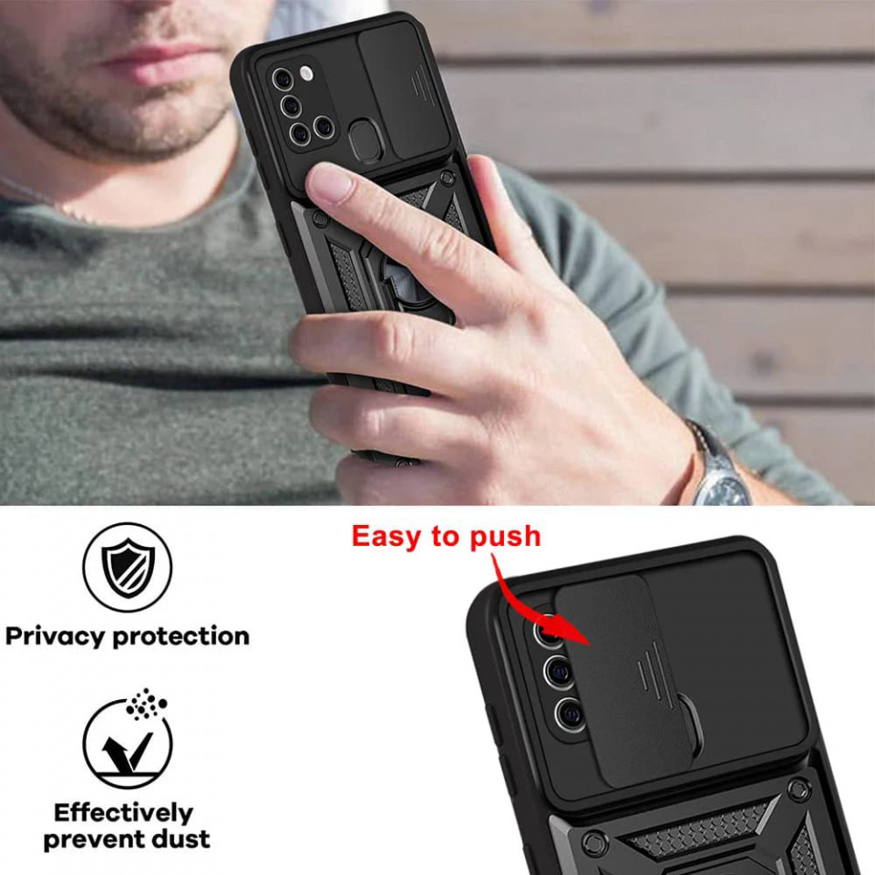 Husa Samsung Galaxy B21s, Techsuit CamShield Series - Black - 2 | YEO