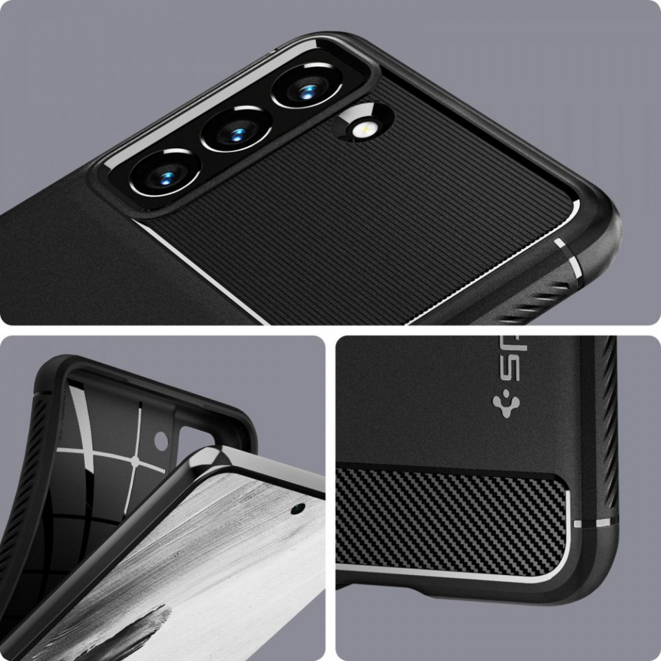 Husa Samsung Galaxy S21 FE, Rugged Armor Spigen - Negru - 4 | YEO