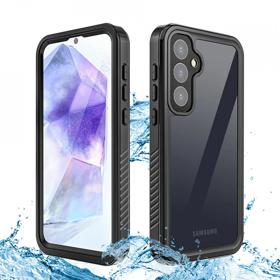 Husa Samsung Galaxy S23 FE rezistenta la apa, Waterproof IP68, ShellBox - Negru