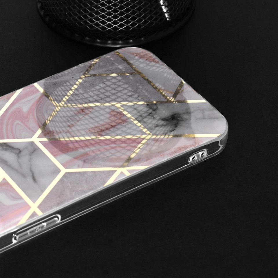Husa Samsung Galaxy S23 Marble Series, Techsuit - Pink Hex - 3 | YEO