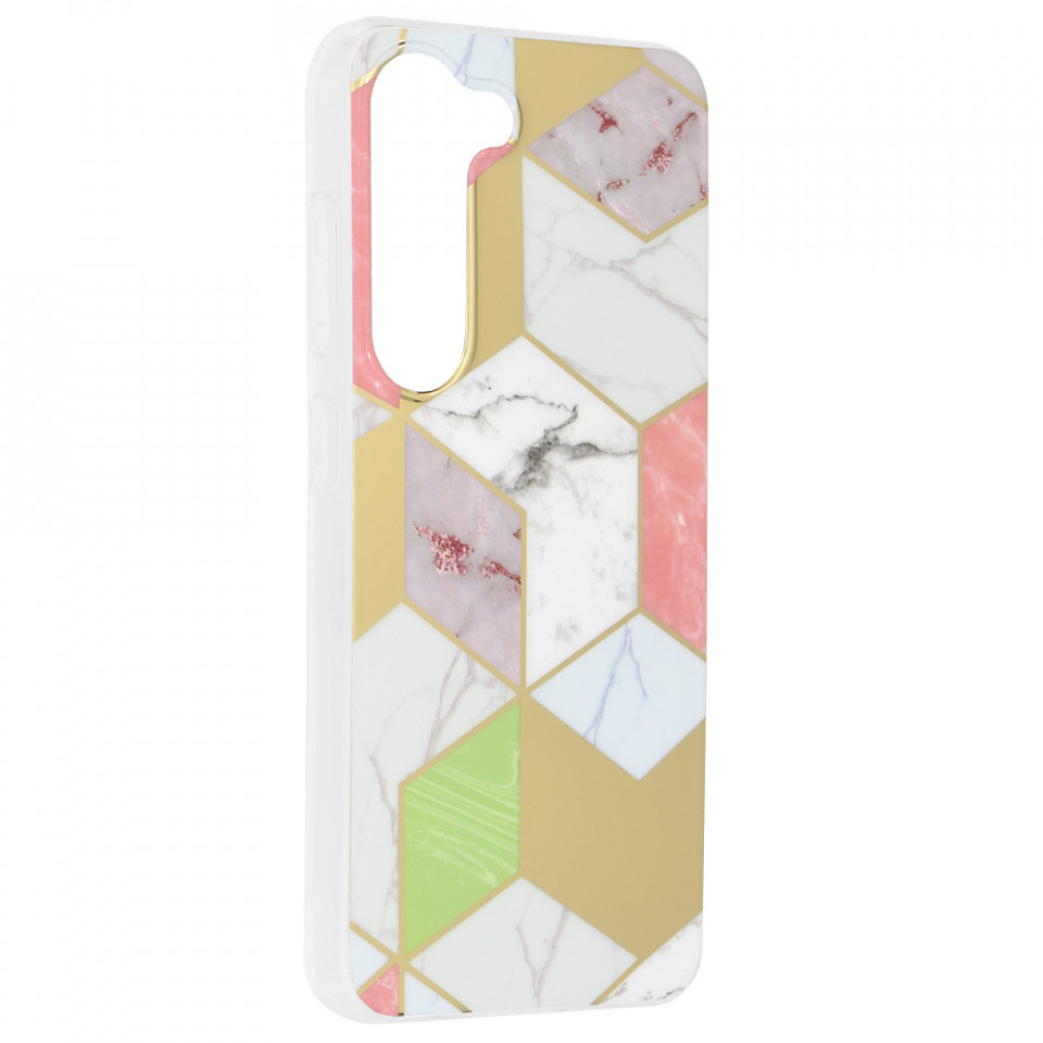 Husa Samsung Galaxy S23 Marble Series, Techsuit - Purple Hex - 1 | YEO