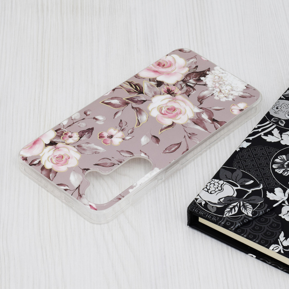 Husa Samsung Galaxy S24 Plus din silicon, Techsuit Marble - Gri - 3 | YEO