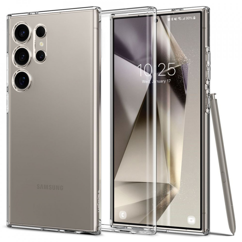 Husa Samsung Galaxy S24 Ultra, Spigen Liquid Crystal - Transparenta