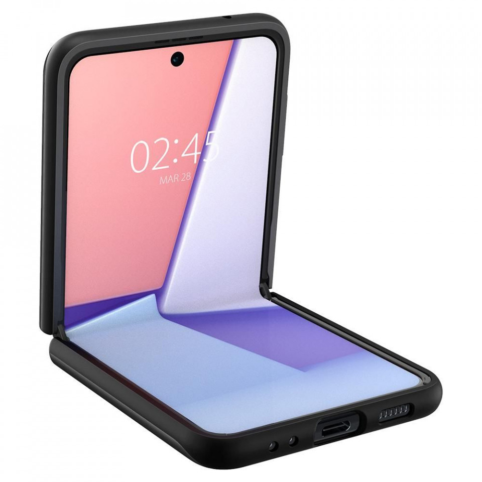 Husa Samsung Galaxy Z Flip 3 5G, Thin Fit Spigen - Negru - 1 | YEO