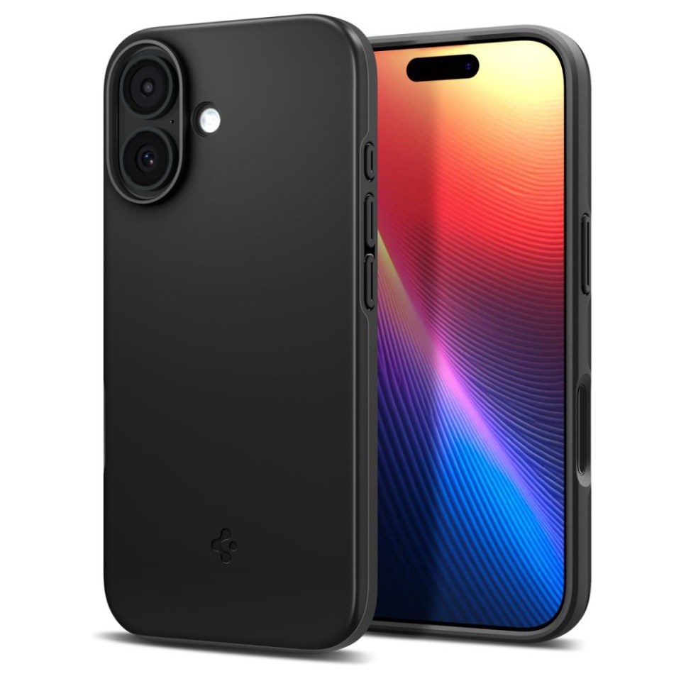 Husa slim iPhone 17, Spigen Thin Fit - Negru - 4 | YEO