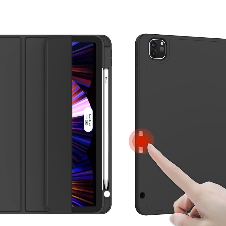 Husa tableta pentru iPad Pro 11 (2018 / 2020 / 2021 / 2022) cu suport cu 2 Unghiuri și functie Sleep/Wake, SKDR OfficeMate - Verde deschis - 1 | YEO