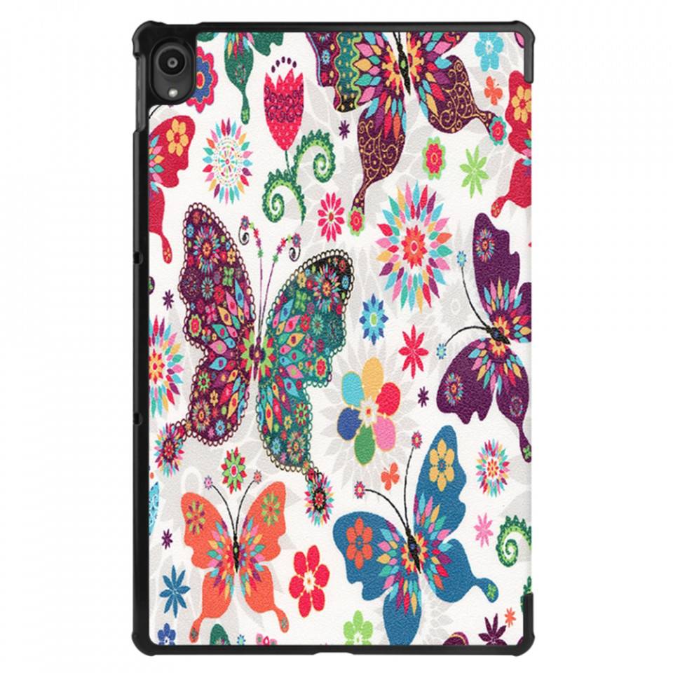 Husa tableta pentru Lenovo Tab P11 / Tab P11 Plus cu suport Multi-Unghi și functie Sleep/Wake , SKYDDAR FoldVision Colour - Butterfly - 1 | YEO