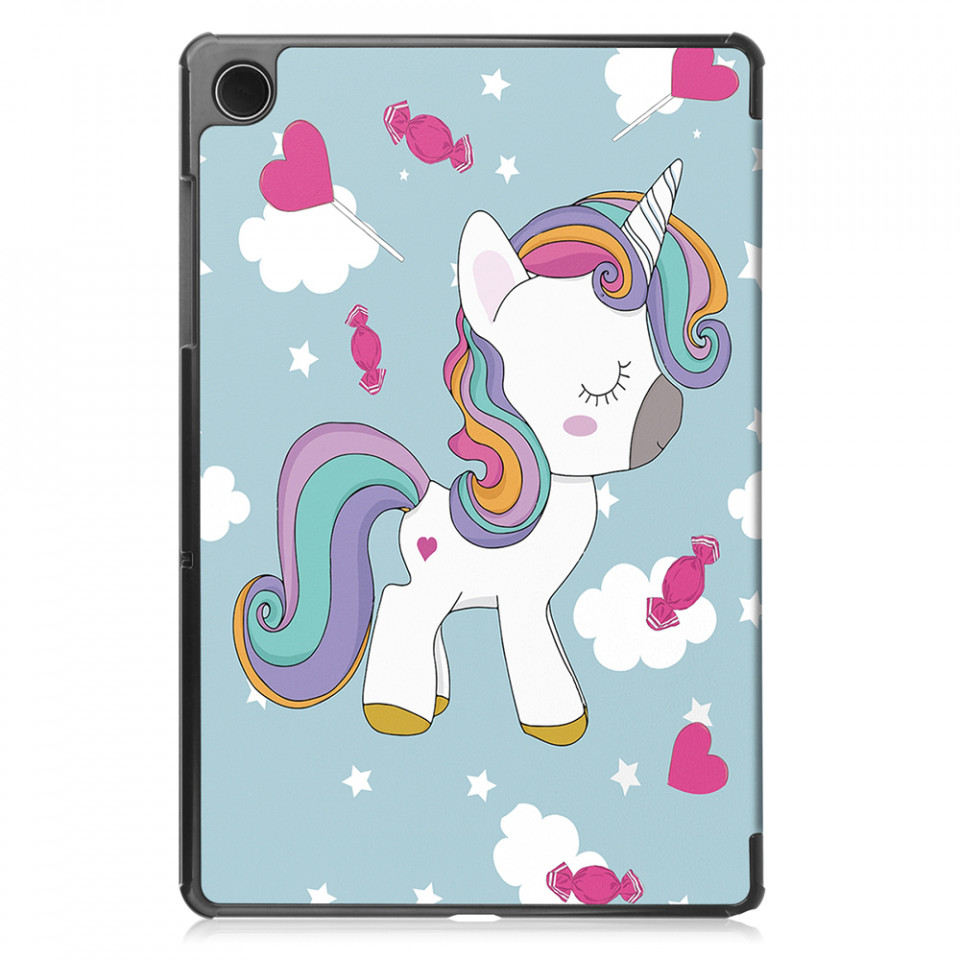 Husa tableta pentru Samsung Galaxy Tab A9 cu suport Multi-Unghi și functie Sleep/Wake , SKYDDAR FoldVision Colour - Unicorn - 1 | YEO