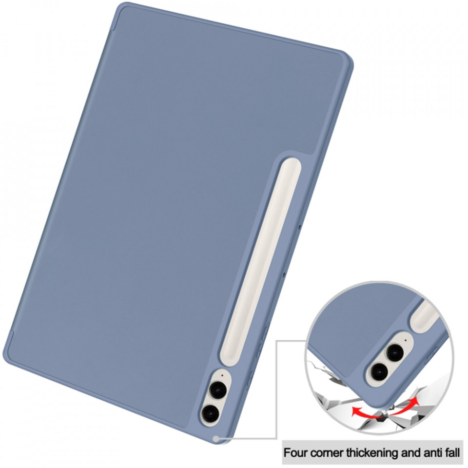 Husa tableta pentru Samsung Galaxy Tab S9 FE Plus cu suport 2 Unghiuri și functie Sleep/Wake, SKDR OfficeMate - Bleumarin - 1 | YEO