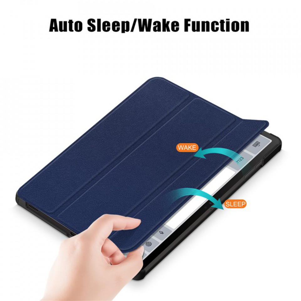 Husa tableta pentru Samsung Galaxy Tab S9 / Galaxy Tab S9 FE cu suport Multi-Unghi și functie Sleep/Wake , SKYDDAR FoldVision - Albastru - 3 | YEO