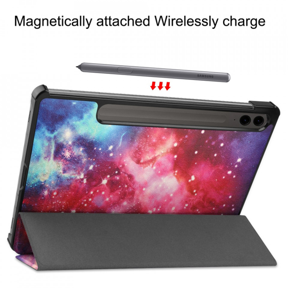 Husa tableta pentru Samsung Galaxy Tab S9 Plus / Galaxy Tab S9 FE Plus cu suport Multi-Unghi și functie Sleep/Wake , SKYDDAR FoldVision Colour - Galaxy - 3 | YEO