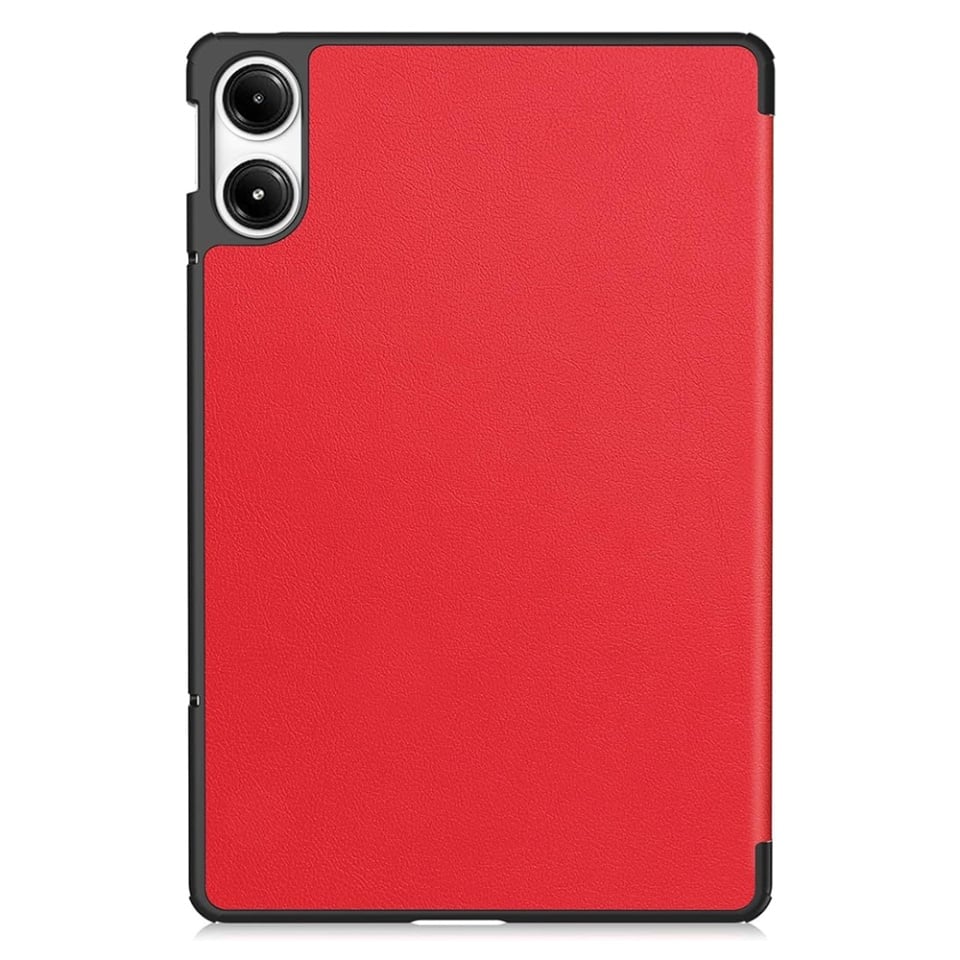 Husa tableta pentru Xiaomi Redmi Pad Pro / Redmi Pad Pro 5G / Poco Pad, SKYDDAR INNOVATION, cu suport Multi-Unghi si functie Sleep/Wake, FoldPro, Rosu, set cu sticker - 1 | YEO
