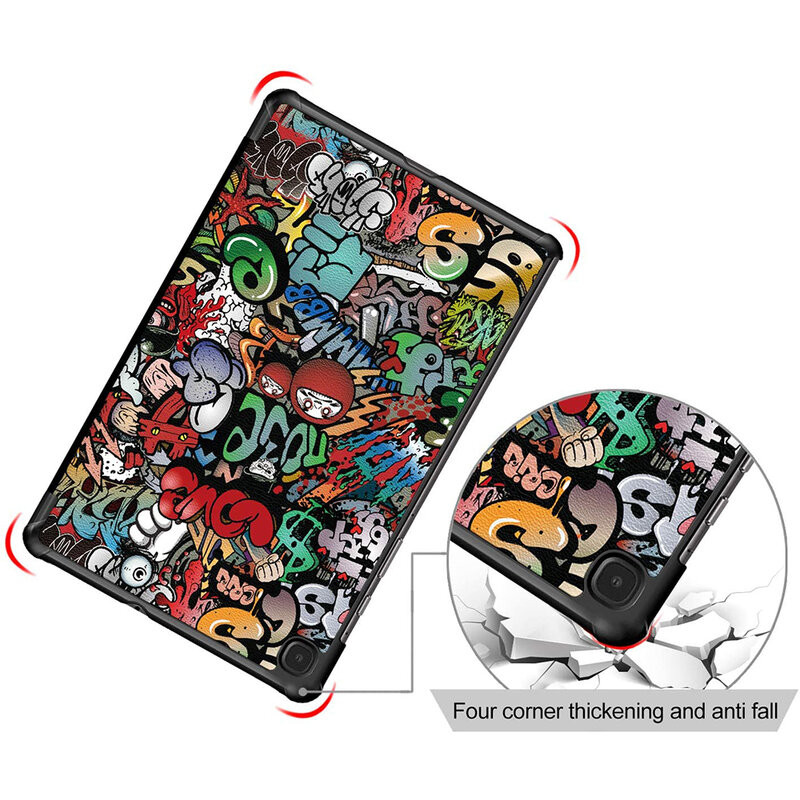 Husa tableta Samsung Galaxy Tab S6 Lite (2020 / 2022 / 2024) , Techsuit FoldPro - Urban Vibe - 3 | YEO