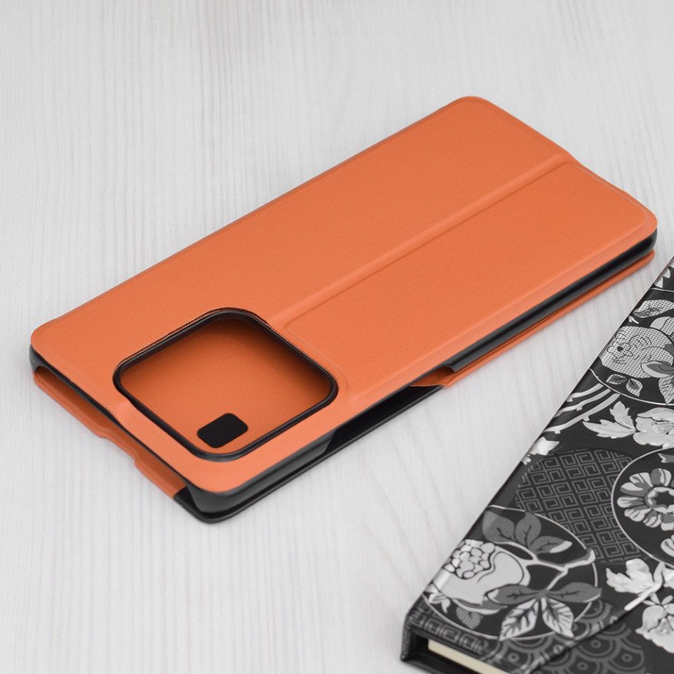 Husa Xiaomi 13 Pro tip carte Techsuit eFold - Portocaliu - 2 | YEO
