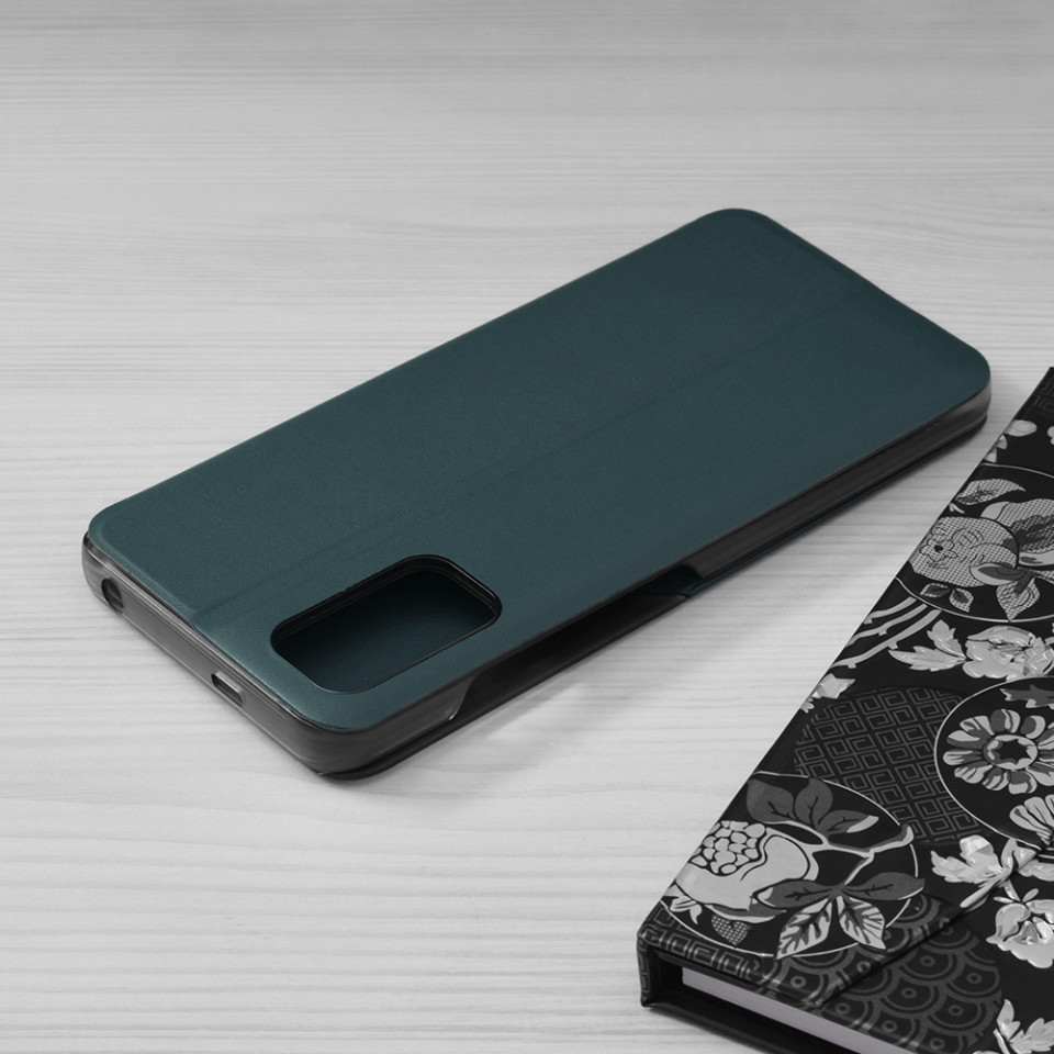 Husa Xiaomi Redmi Note 10 5G tip carte, Techsuit eFold - Dark Green - 1 | YEO