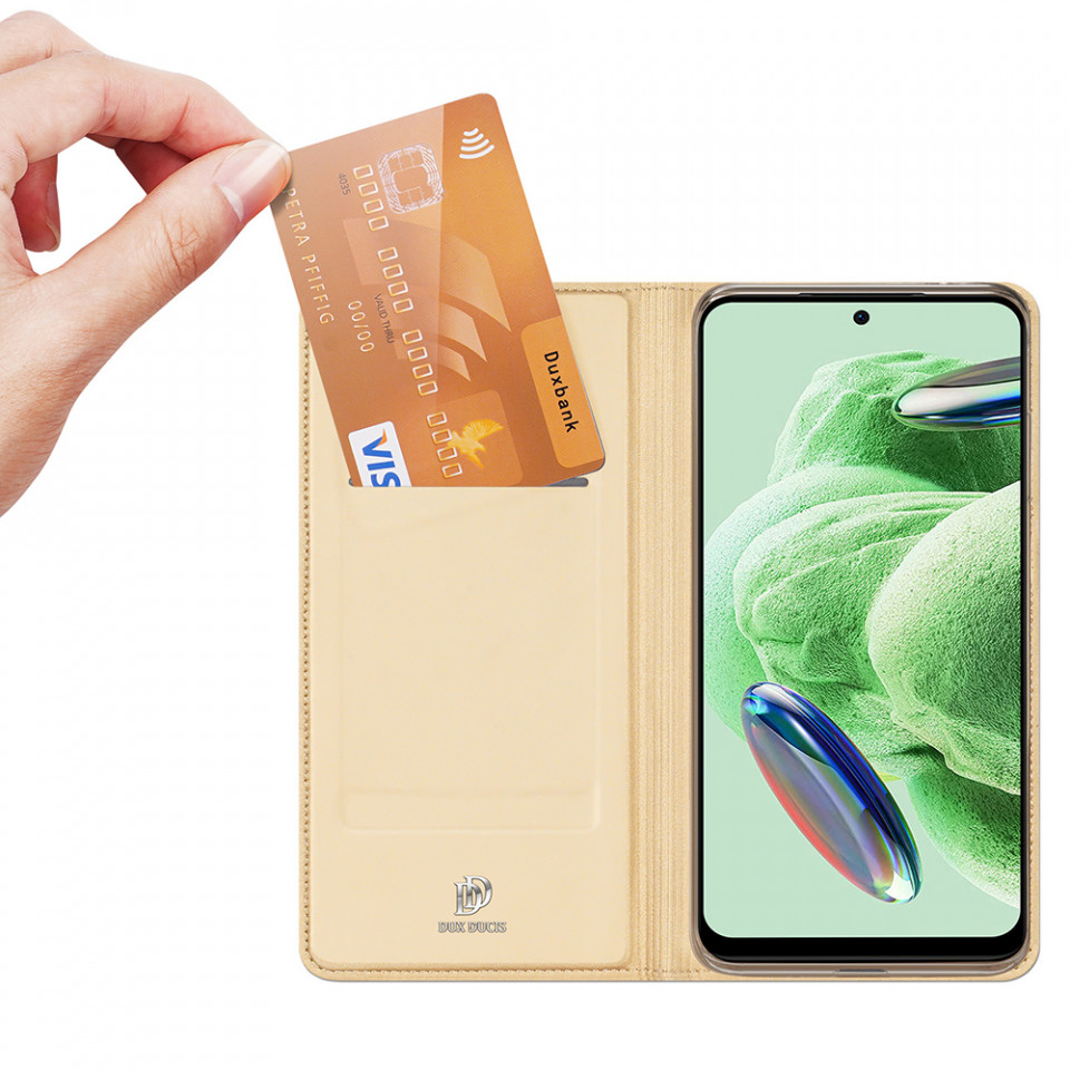 Husa Xiaomi Redmi Note 12 5G / Poco X5 tip carte, Skin Pro Dux Ducis - Negru - 2 | YEO