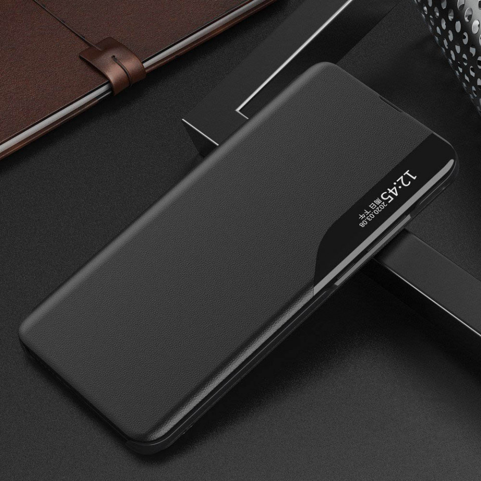 Husa Xiaomi Redmi Note 9S / Note 9 Pro / Note 9 Pro Max tip carte, Techsuit eFold - Negru - 1 | YEO