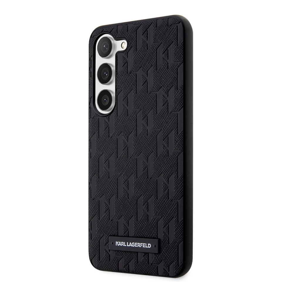Huse pentru Samsung Galaxy S23 Plus, Karl Lagerfeld, Saffiano, Negru - 3 | YEO
