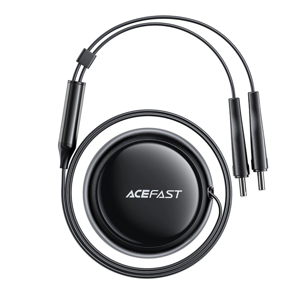 Incarcator Auto 53W, 2x Type-C + 1x USB, Cablu Retractabil 70+15cm, Fast Charging, Acefast B13, Negru - 3 | YEO