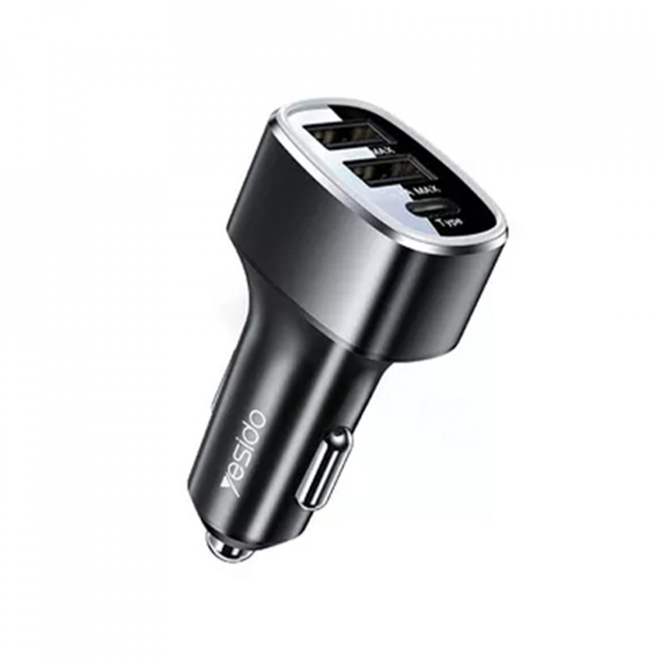 Incarcator Dual USB, Type-C, 49W - Yesido (Y47) - Black