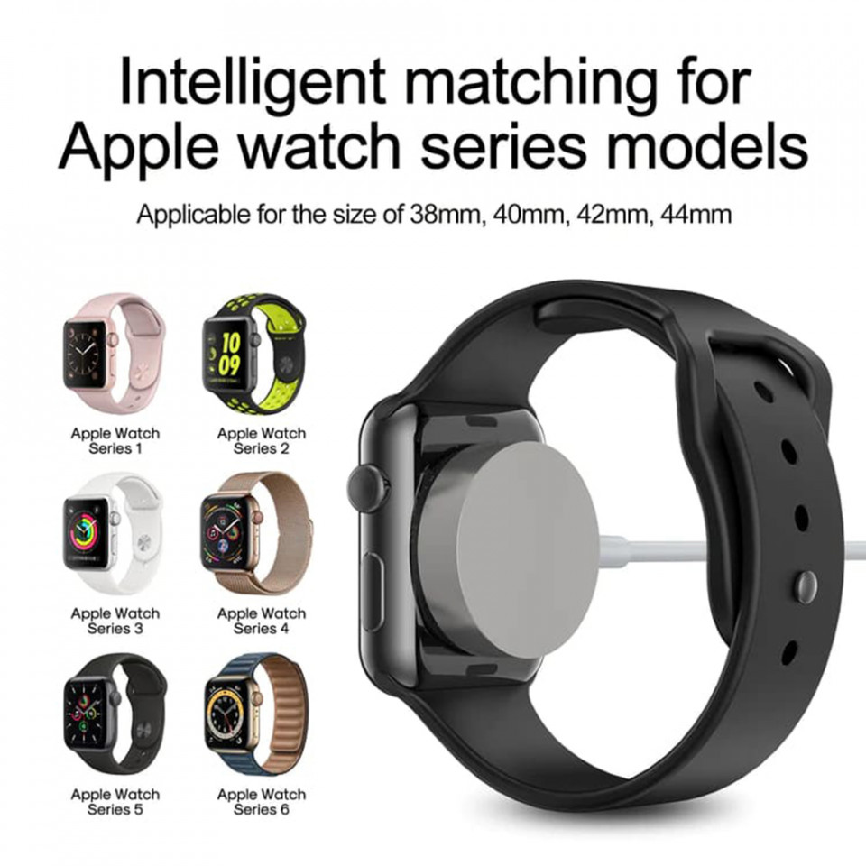 Incarcator Wireless pentru Apple Watch, USB, 2.5W, 0.3m - JoyRoom (S-IW003S) - White - 3 | YEO